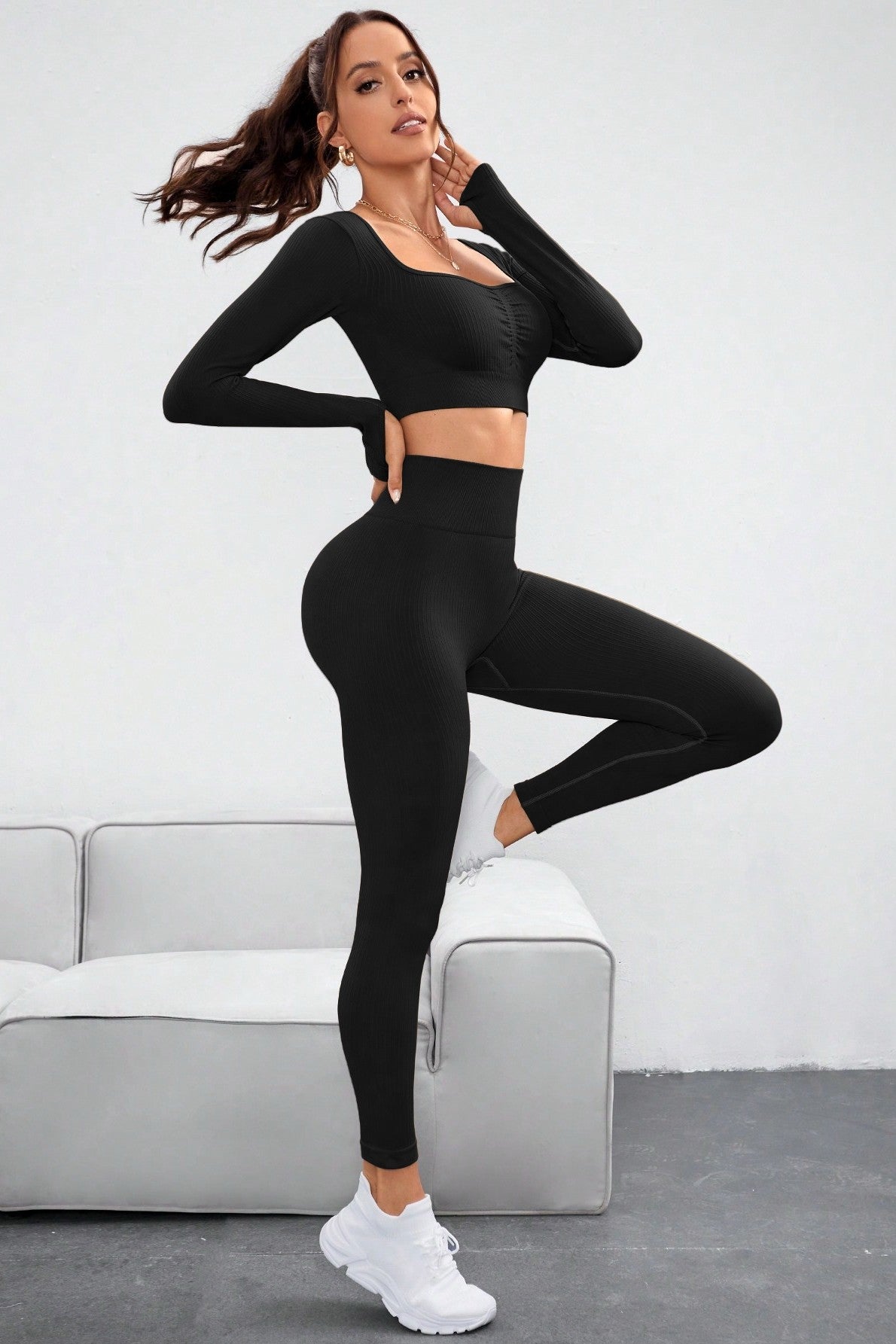 ALLIANA 2PC YOGA TOP & LEGGING SET