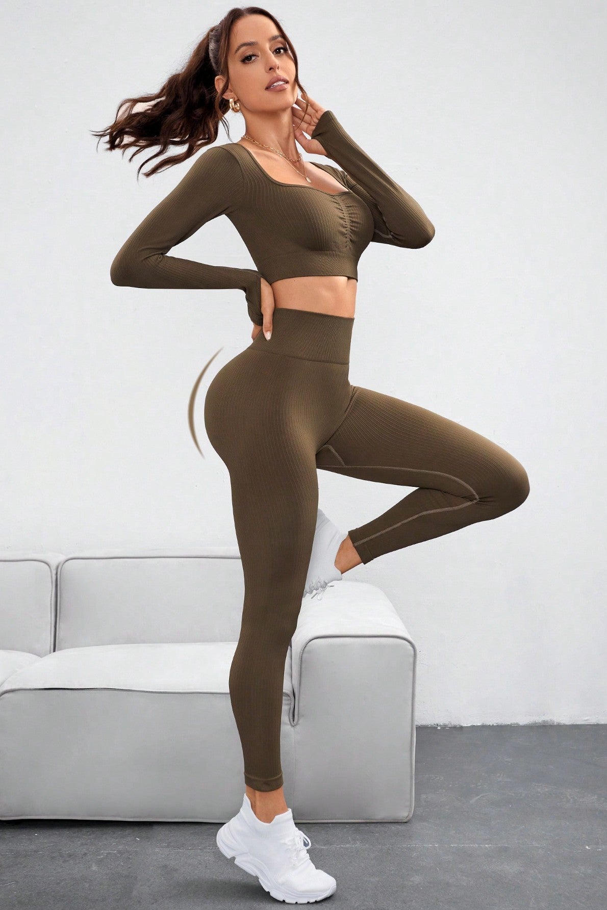 ALLIANA 2PC YOGA TOP & LEGGING SET