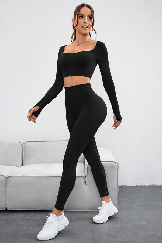 ALLIANA 2PC YOGA TOP & LEGGING SET