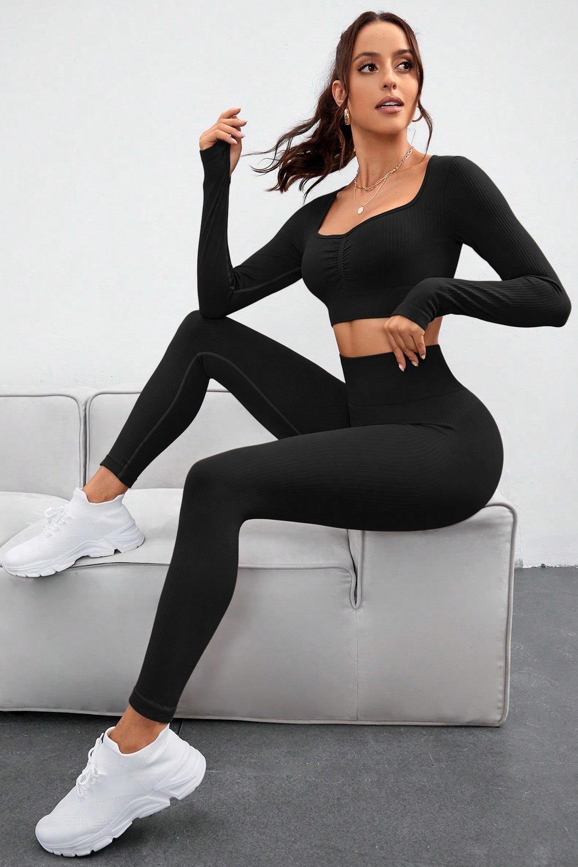 ALLIANA 2PC YOGA TOP & LEGGING SET