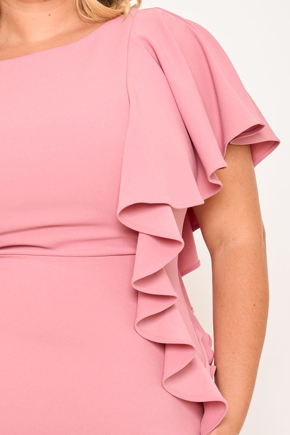Rosé All Day Pink Ruffle Dress
