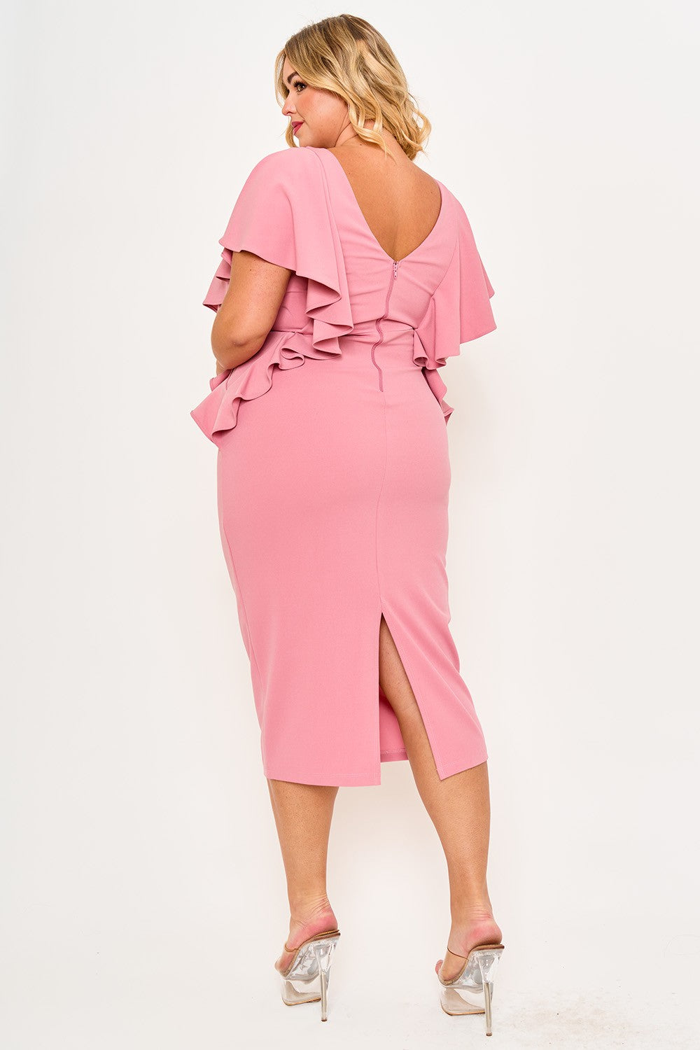 Rosé All Day Pink Ruffle Dress