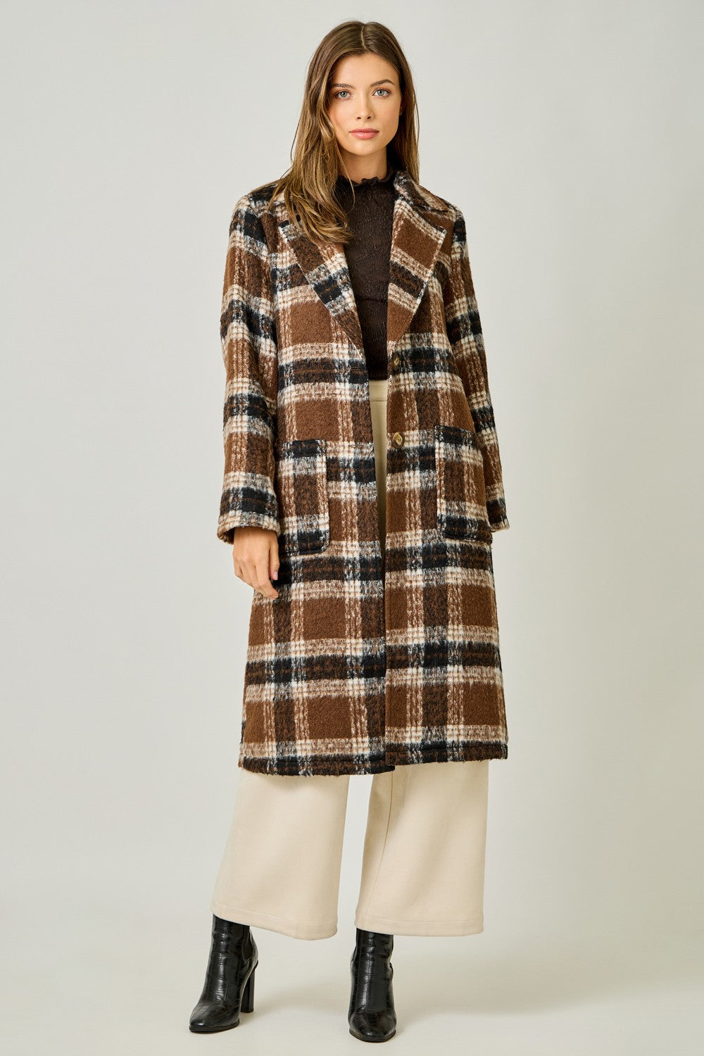 Classic Core Pretty In Plaid Coat