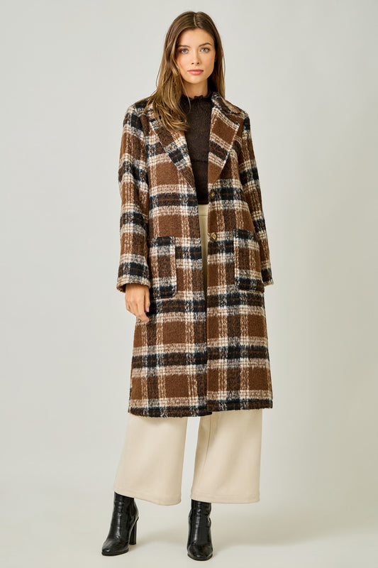 Classic Core Pretty In Plaid Coat