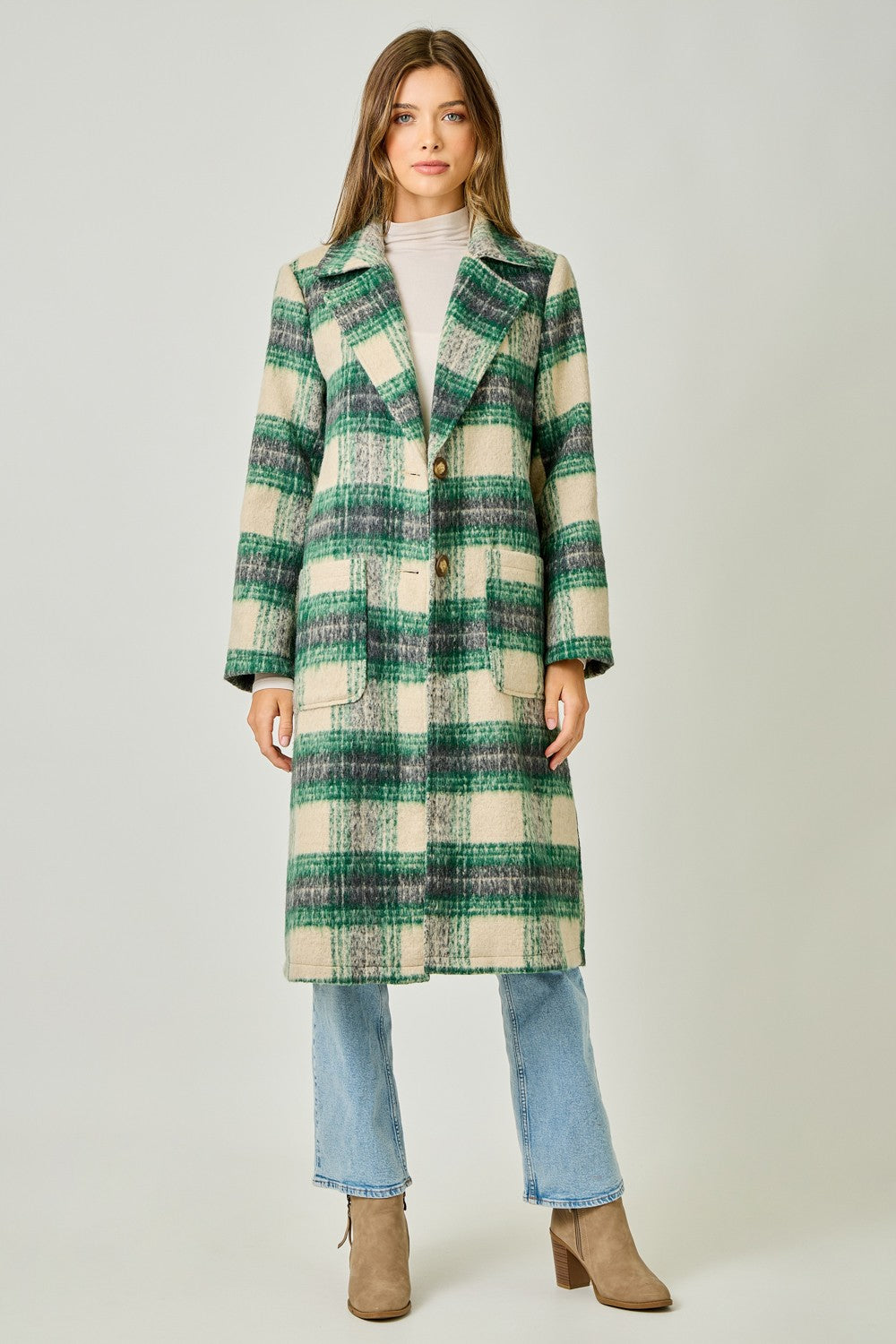 Classic Core Pretty In Plaid Coat