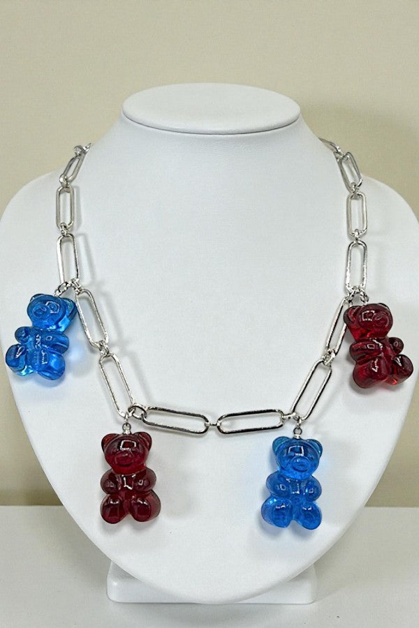 Yummy Gummy Candy Bear Necklace