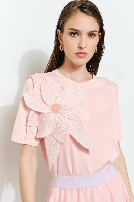 Pink Petal Power Tee Top