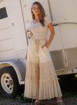 Wander West Lace Tiered Pants