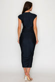 Curves Ahead Black Midi Dress