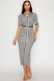 Abstract Attention Midi Dress