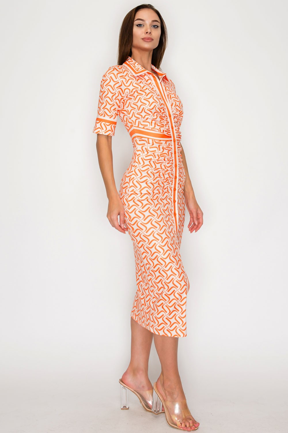 Abstract Attention Midi Dress