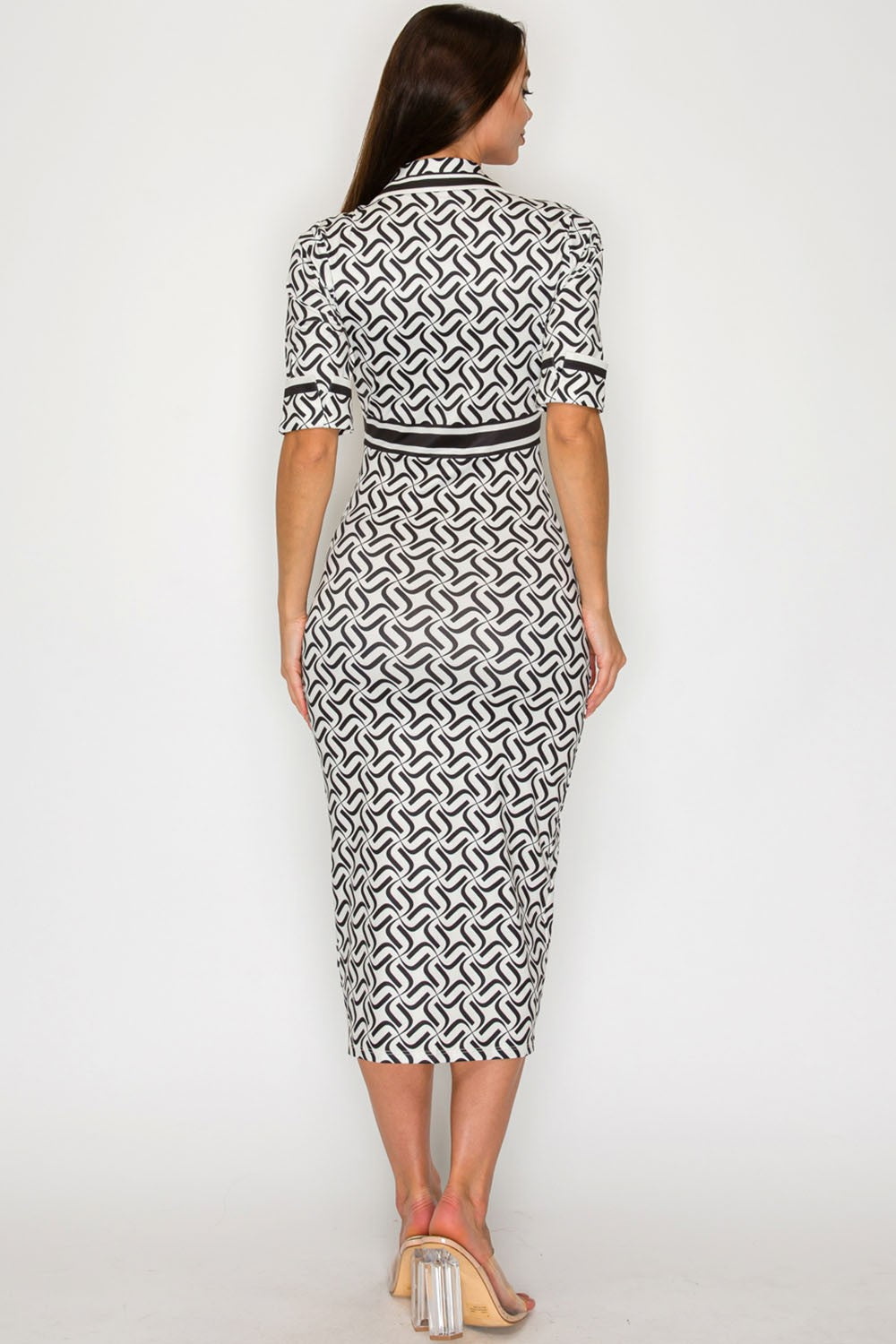 Abstract Attention Midi Dress