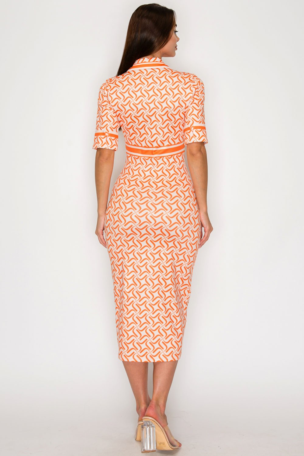 Abstract Attention Midi Dress