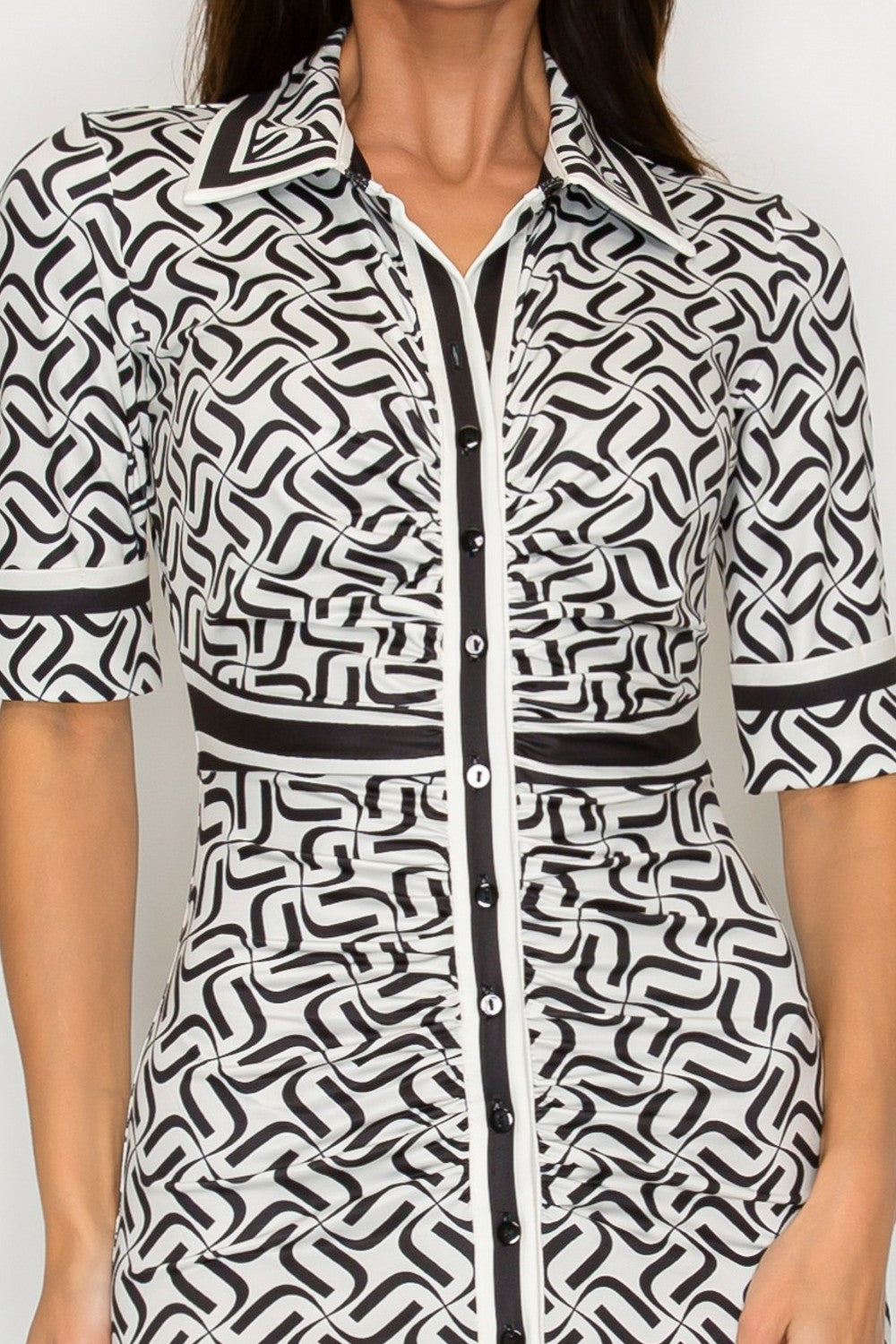 Abstract Attention Midi Dress
