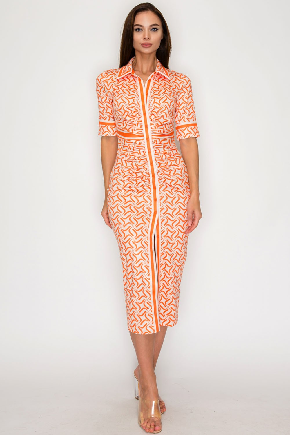 Abstract Attention Midi Dress