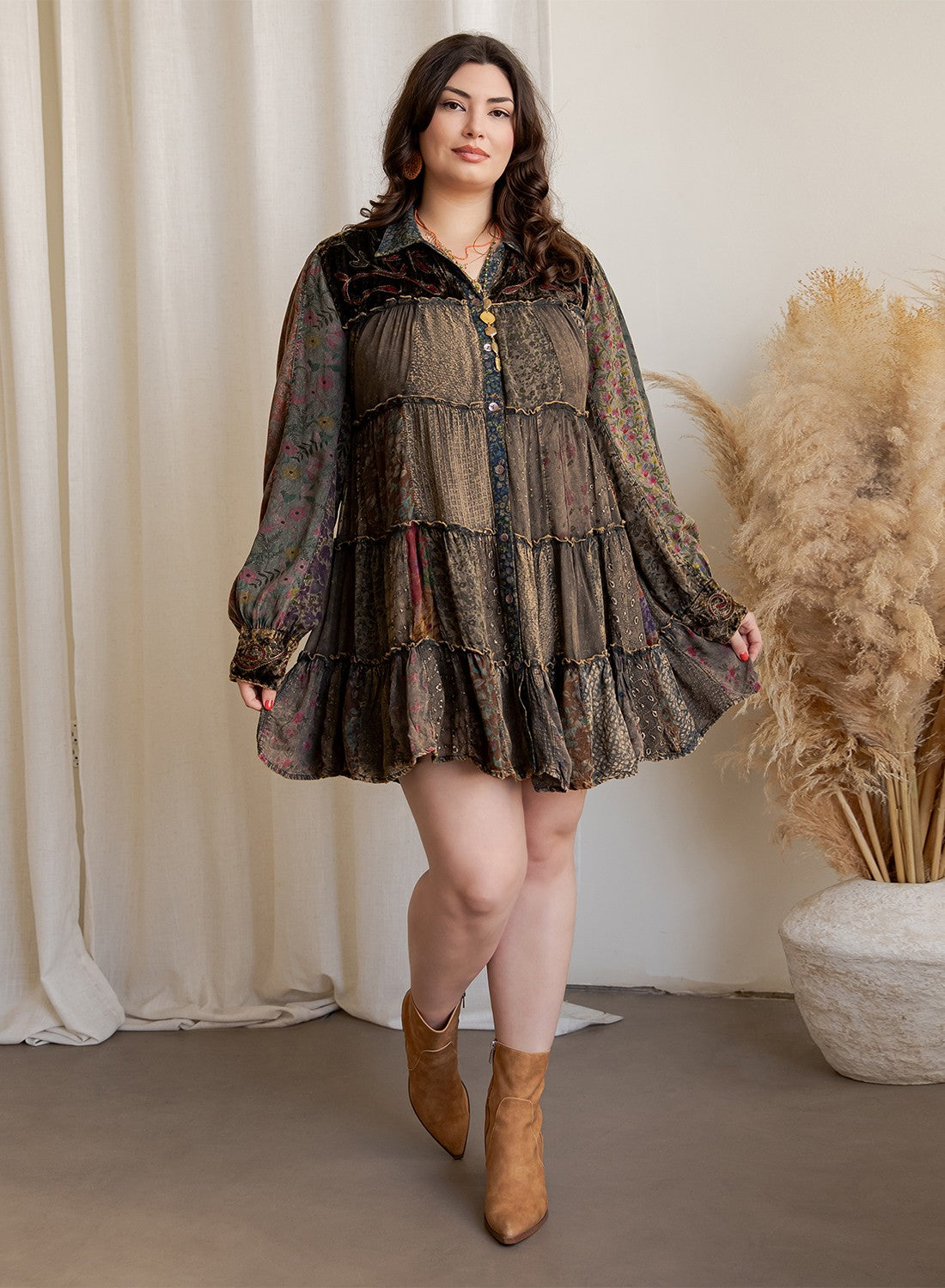 Thalia Ode To India Boho Dress