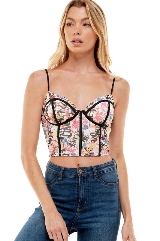 Calli Corset Bustier Tank Top