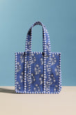 Cece Floral Pattern Quilted Tote Bag