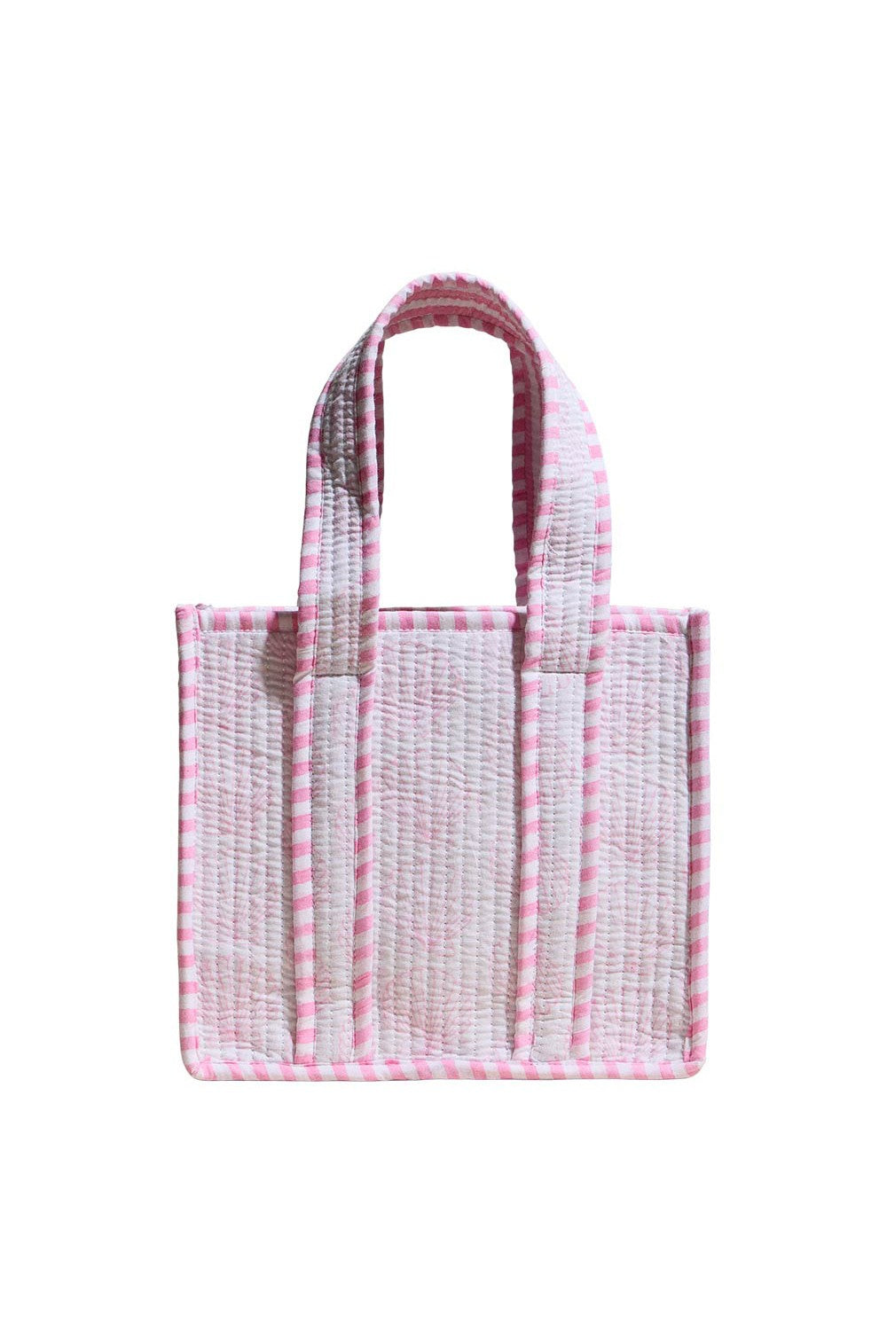 Cora Floral Pattern Quilted Tote Bag