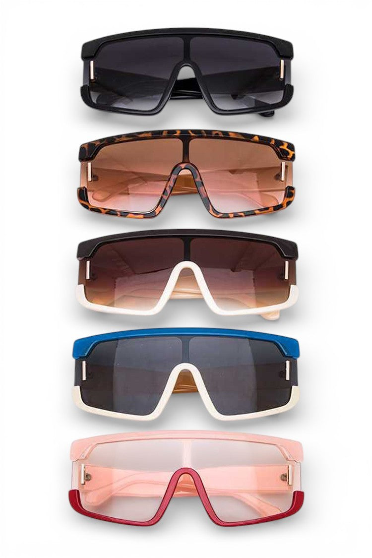 Iconic 80's Colorblock Sunglasses