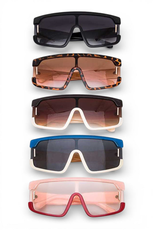 Iconic 80's Colorblock Sunglasses