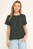 Lace Bling Bow T-Shirt