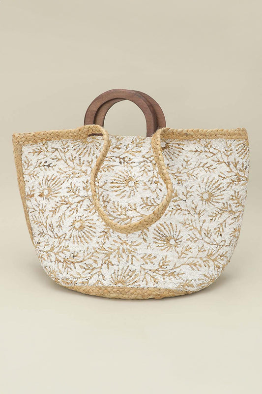 Moroccan Marketplace Woven Tote Bag