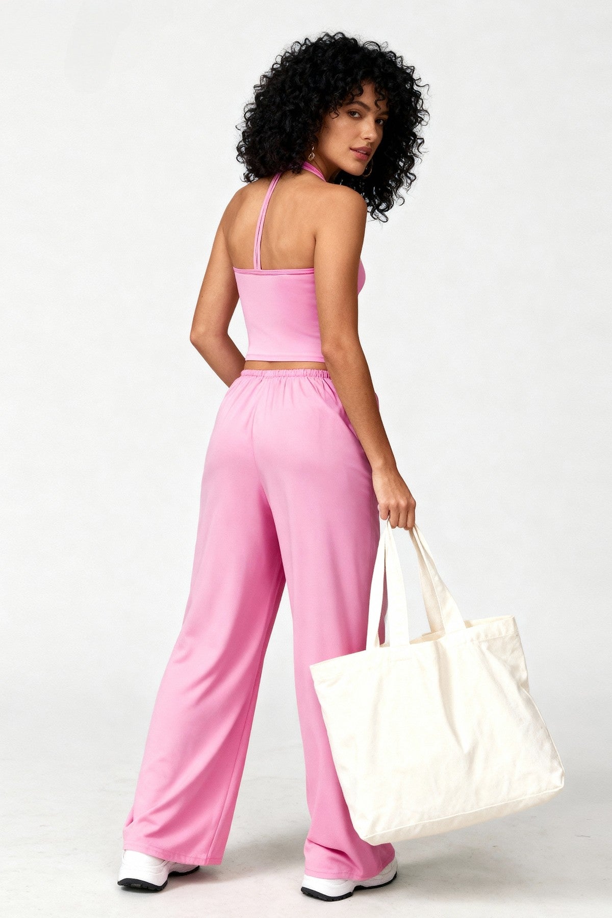 PEONY PINK LOUNGEWEAR TANK & PANTS SET