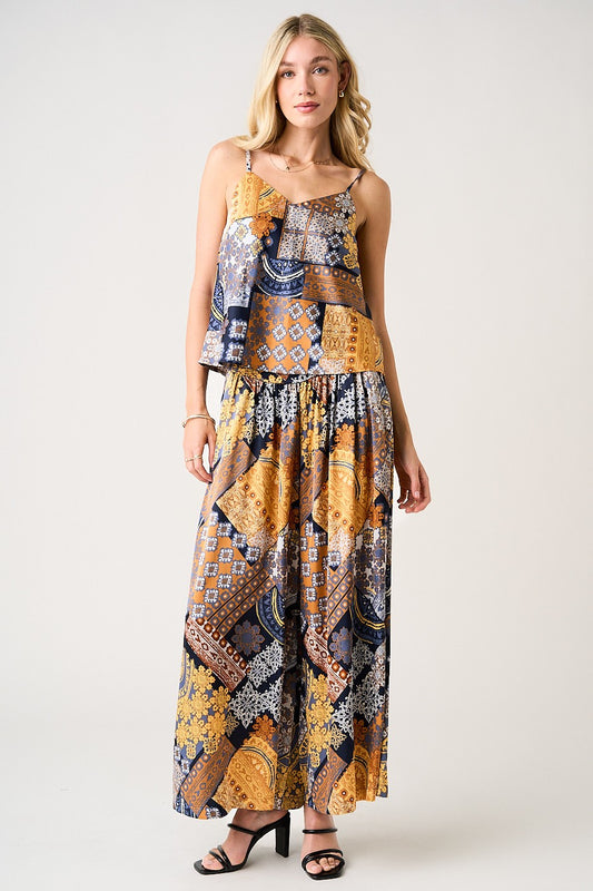 Paisley Patchwork Palazzo Pants