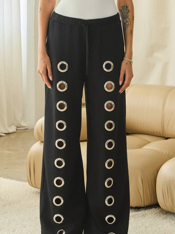Grommet French Terry Sweatpants