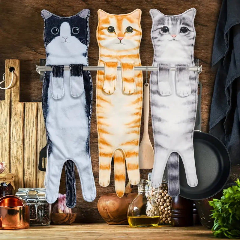 Cat Breed Hanging Kitchen Bath Hand Towel