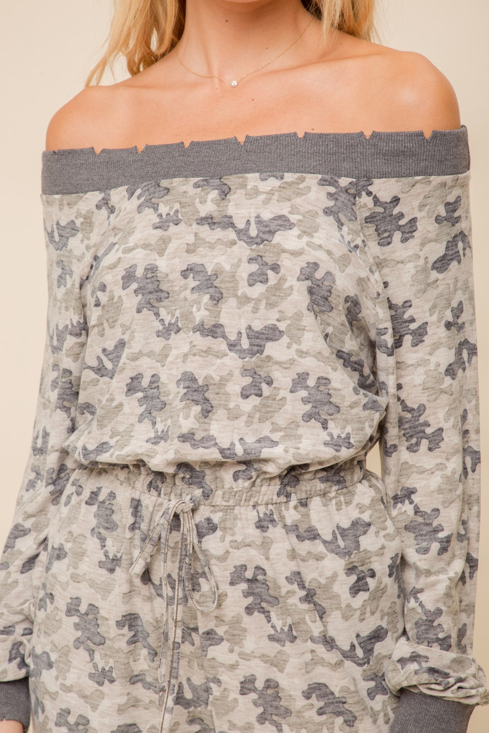 Paratrooper All In One Camo Print Jumpsuit