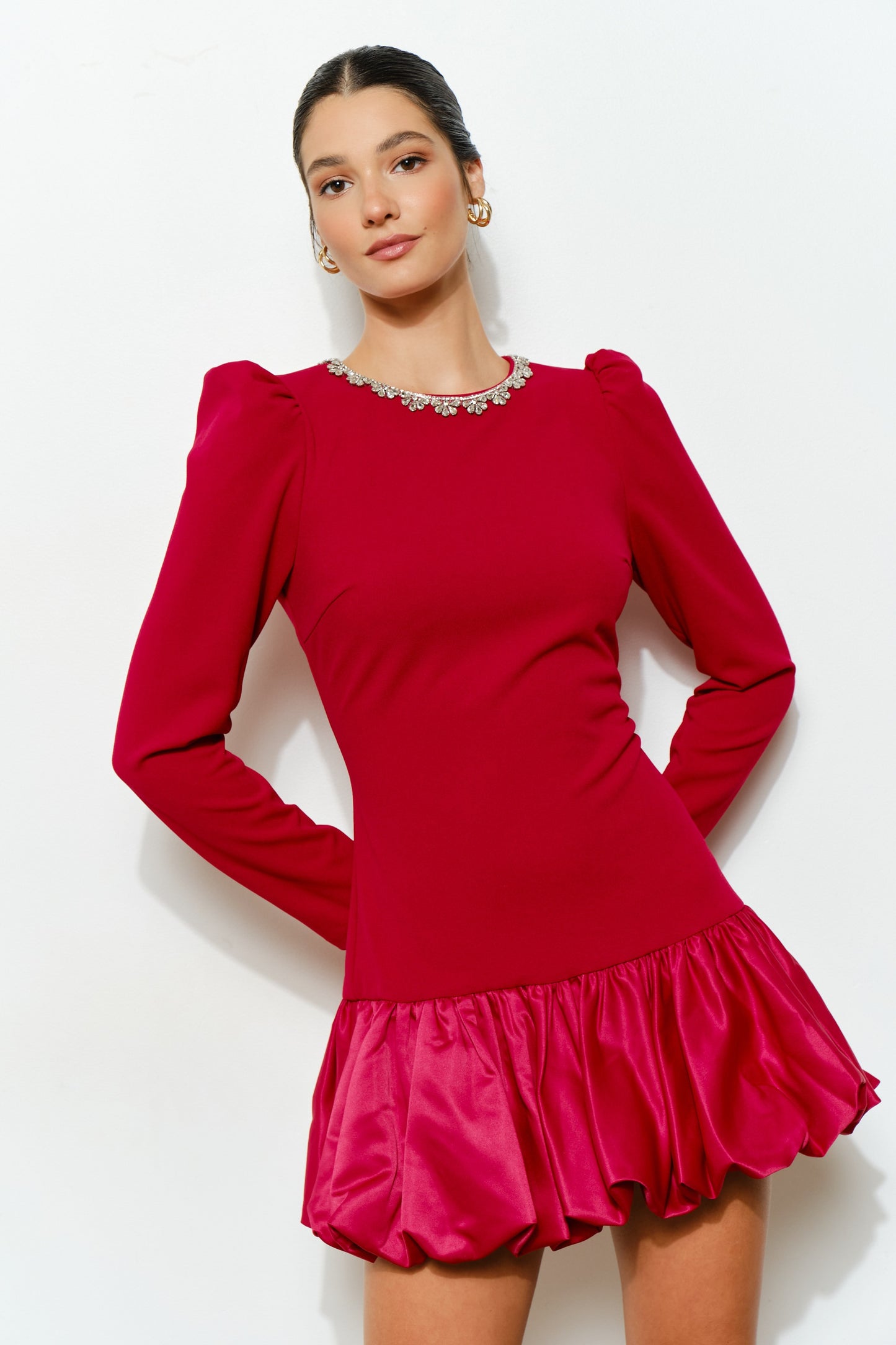 Royalty in Red Party Dress