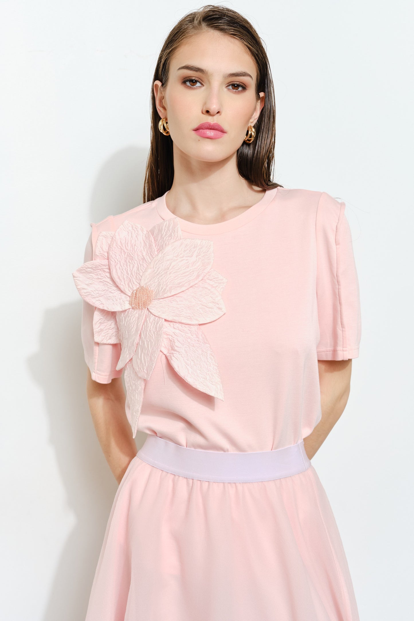 Pink Petal Power Tee Top