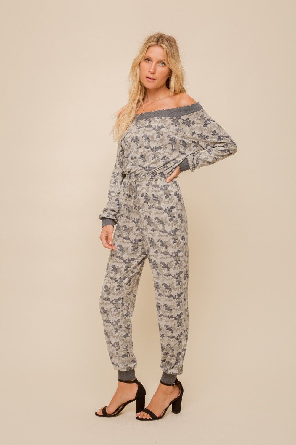 Paratrooper All In One Camo Print Jumpsuit