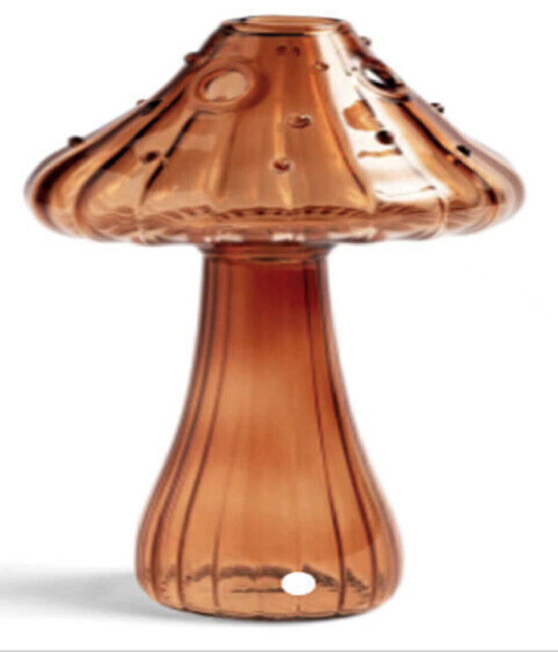 Set of 6 Mushroom Shaped Small Colorful Bud Vases