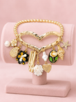 Heart of the Shore Gold Charm Bracelet