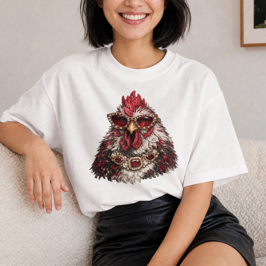 Football Gamecocks Mascot Crystal Gameday T-Shirt