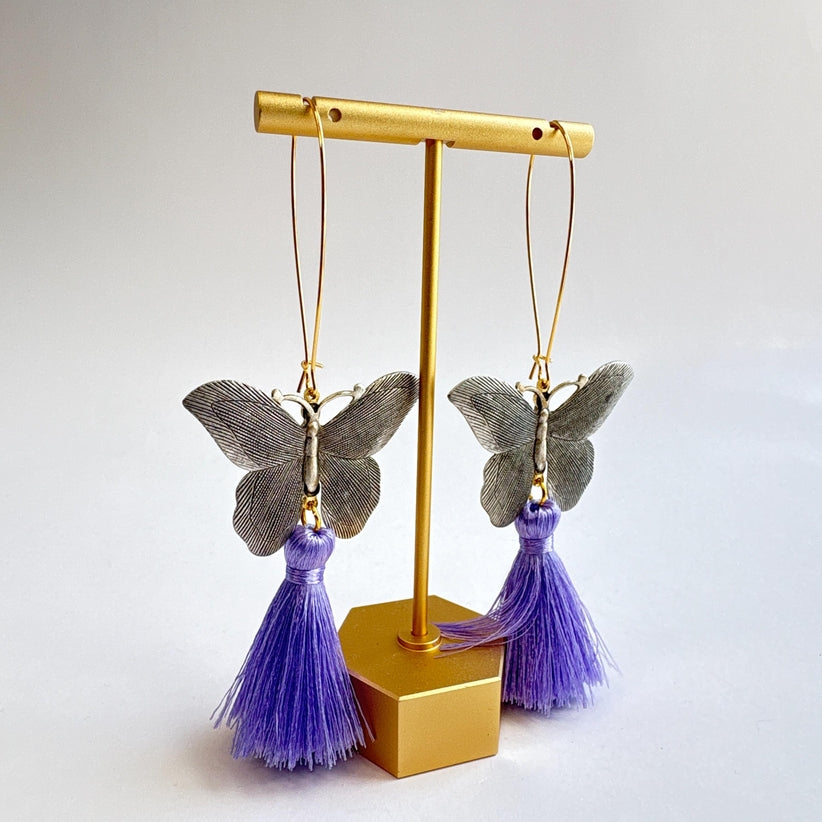 Lenora Dame Butterfly Garden Dangle Earrings