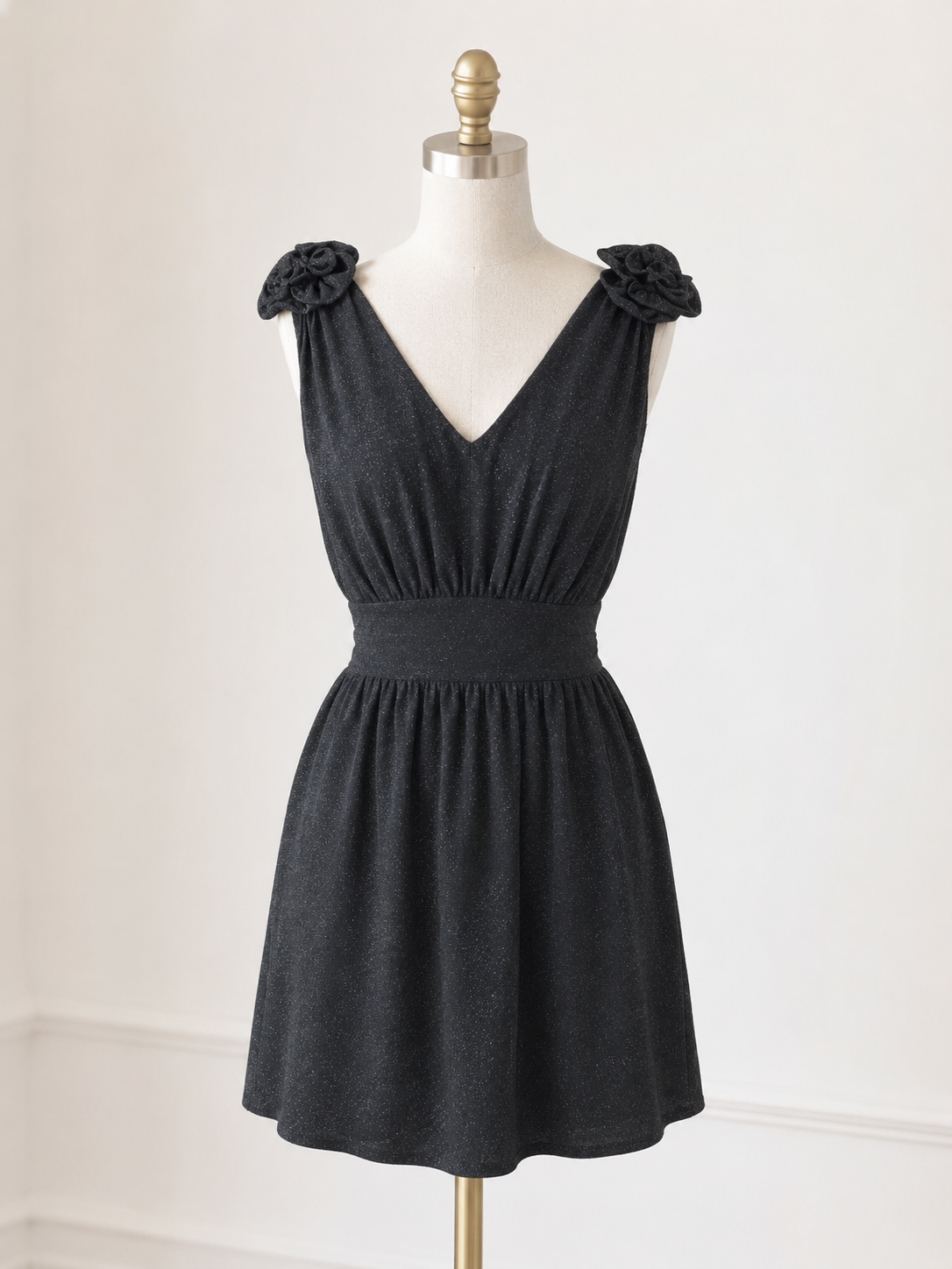MISS ME Couture Black Sparkle Party Dress