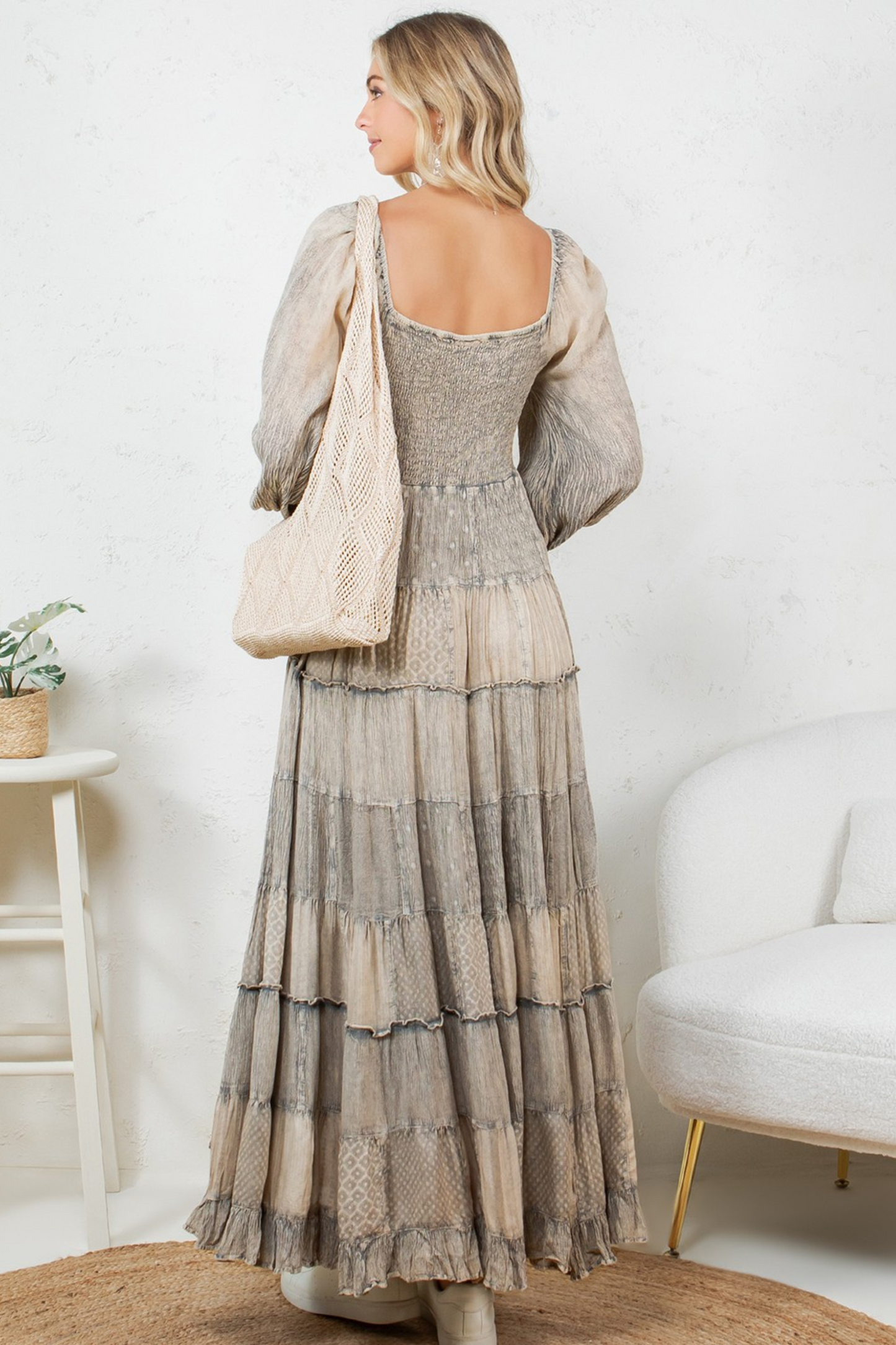 Forever Folk Song Maxi Dress