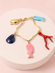 Sea and Surf Gold Charm Bracelet