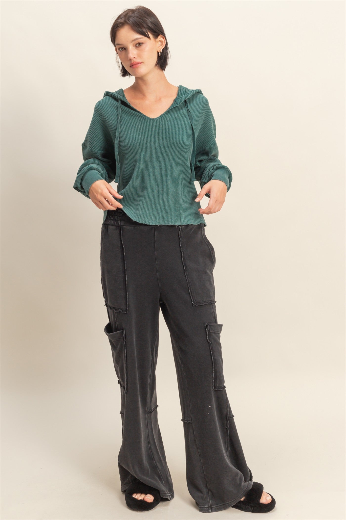 Weekend Warrior Black Cargo Sweatpants