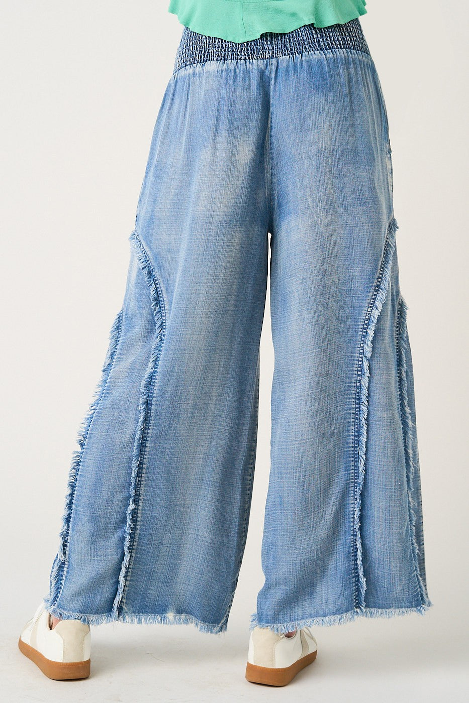 Janis Wide Leg Tencel Leisure Pants