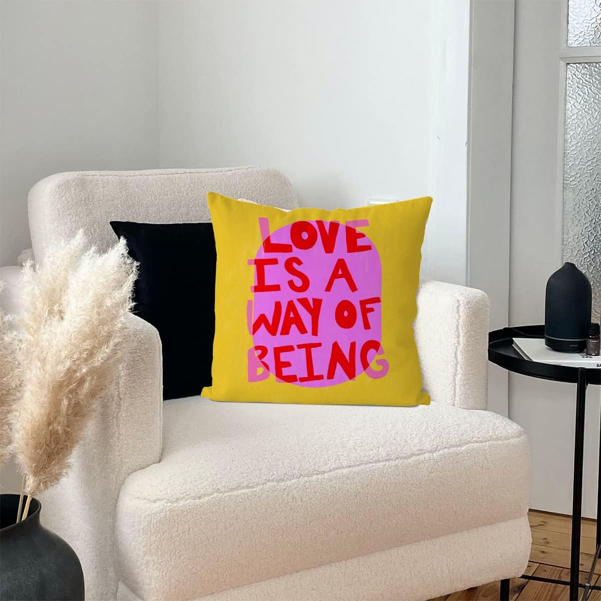 Being In Love Colorful Fun Throw Pillow