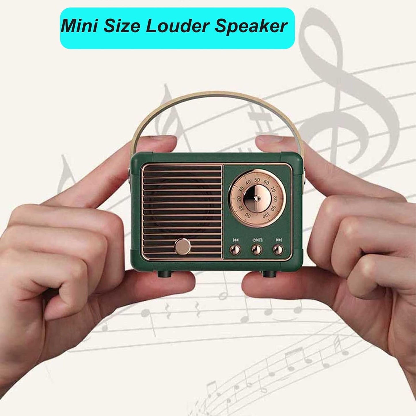 Retro Bluetooth Speaker for Desktop or Travel