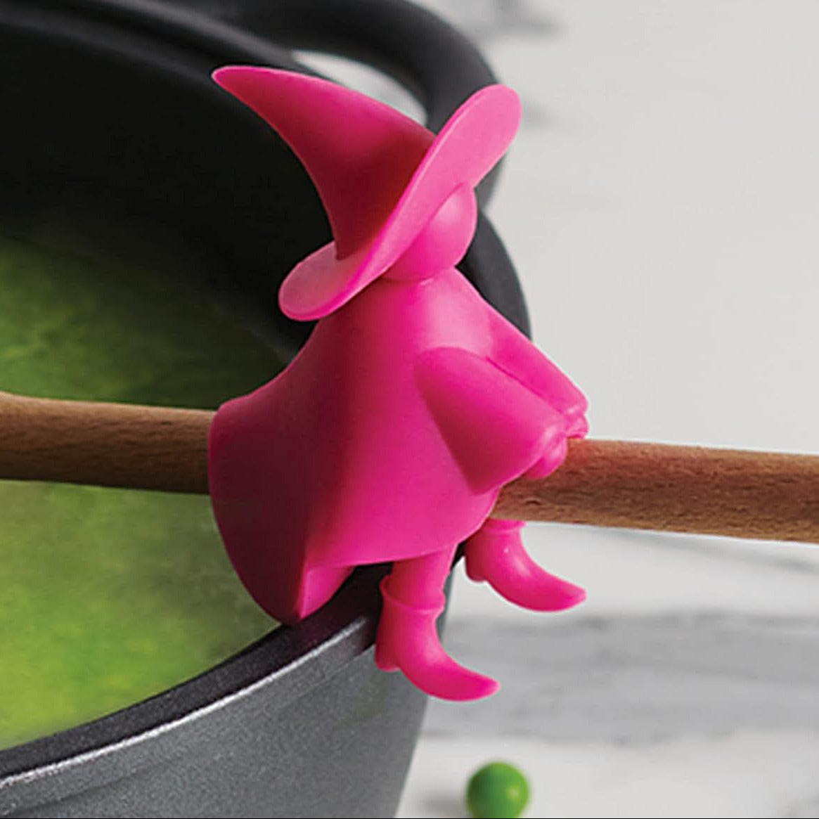Witch Spoon Holder and Steam Releaser For Stove Top
