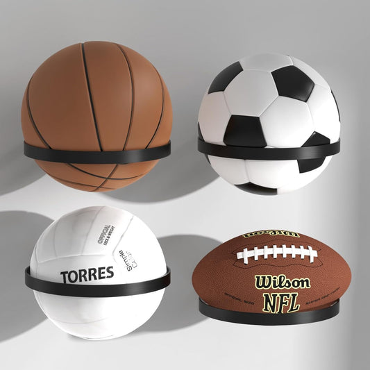 4PC Set Sports Ball Wall Storage Racks