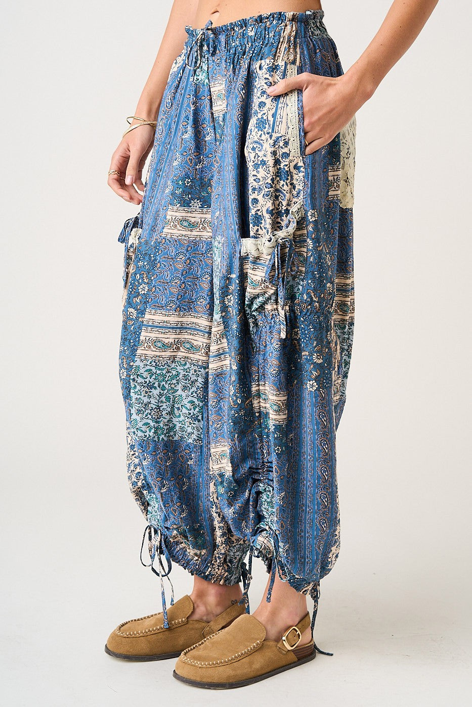 Paisley & Lace Balloon Pants
