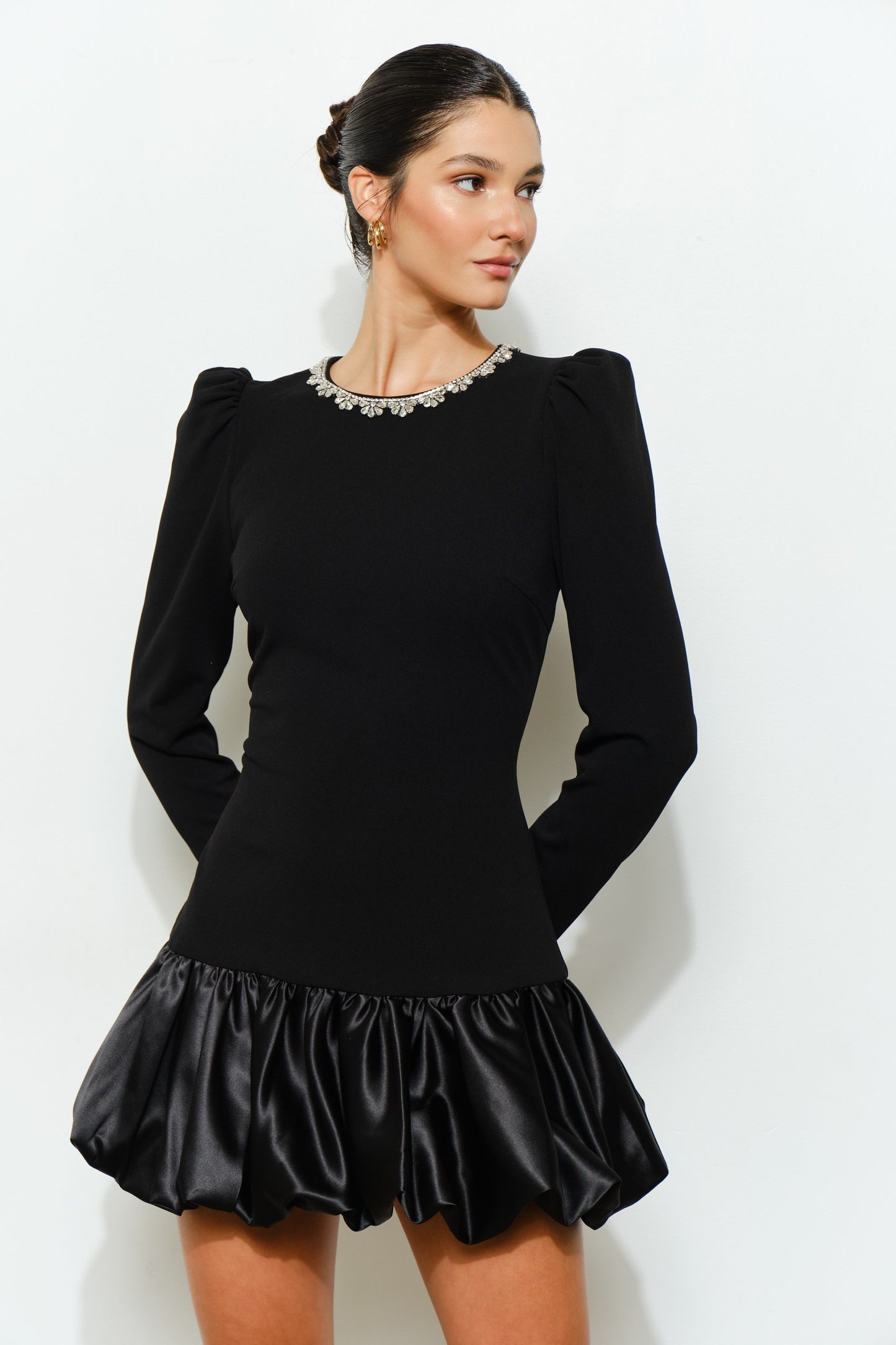 Bling Baubles Black Bubble Dress